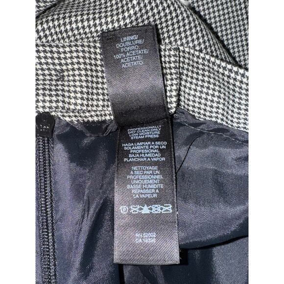 Liz Claiborne Classics Wool Pants Sz 12 Houndstooth Pleated Lined Back Zip Retro - Picture 5 of 10